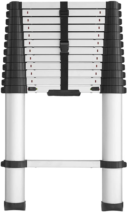 SmartClose Telescoping Aluminum Ladder  300-Lb Capacity, 12.5-Foot Reach with Soft-Close Locks