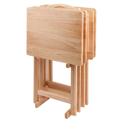 Alex 5-PC Snack Table Set Natural