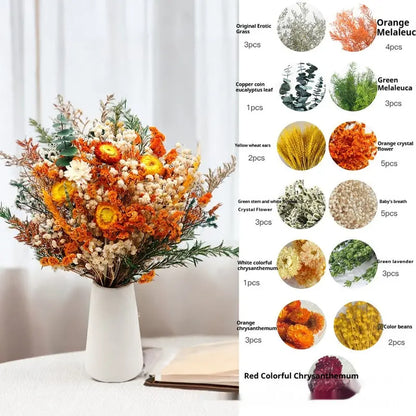 Curated Dried Flower Bouquet  Rustic Botanical Arrangement for Home & Wedding Spaces