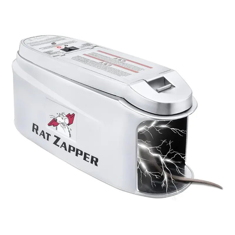 Teal Elite Electric Mouse Trap  Silver Rodent Zapper, LED Alert Light, Modern Indoor Pest Control (RZ100-B)