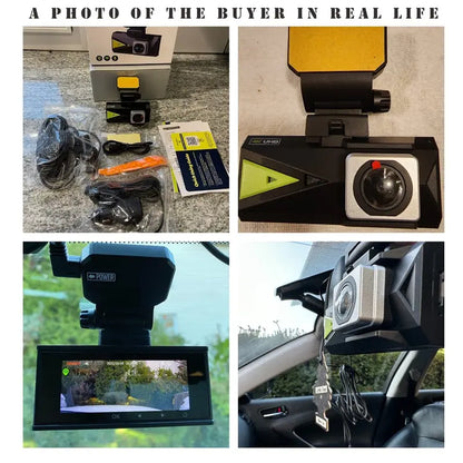 TOGUARD Dash Cam 4K with 5Ghz Wifi GPS, 4K+2K Dash Cam Front and Rear 3.16  Touch Screen with 64GB Memory Card