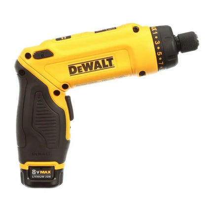 DEWALT 8V MAX Gyroscopic Cordless Screwdriver  Adjustable Grip Kit with 2 Batteries & Charger