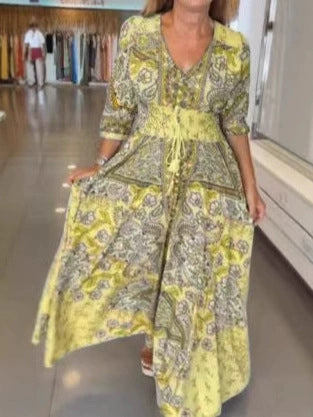 Robe d'Été Imprimé Floral "Évasion"