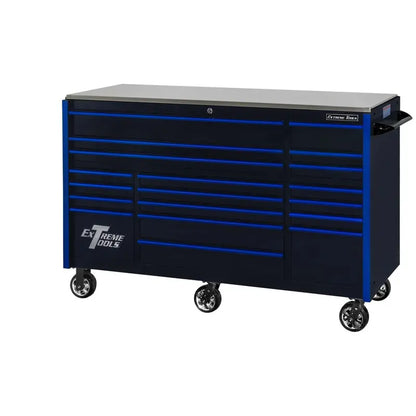 Extreme Tools RX250 Rolling Tool Cart  72″ × 30″, 19-Drawer Design with 250-LB Drawer Slides