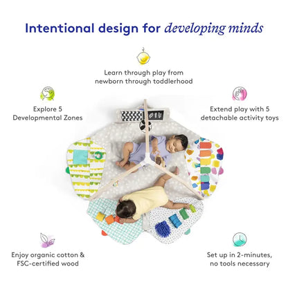 Lovevery Award-Winning Play Gym & Mat | Montessori-Inspired | Sustainably Sourced | Infants to Toddlers