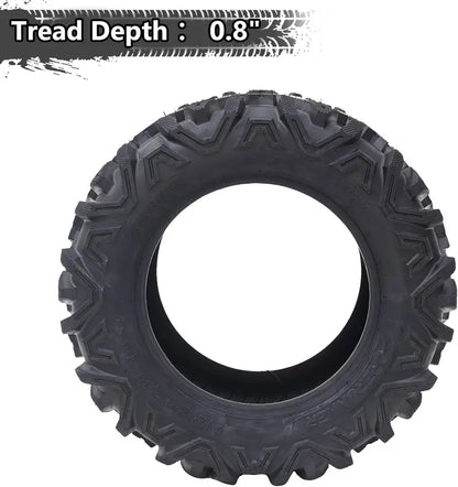 Set of 2 All-Terrain ATV Tires  26¡Á12-12, 6-Ply Rating, Black