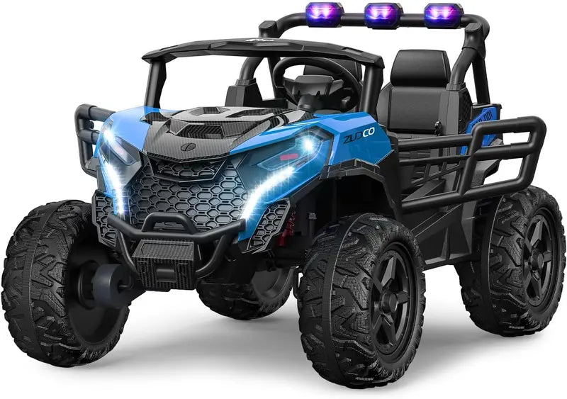 All-Terrain Pink Electric Ride-On Truck  Off-Road Capable Battery-Powered Toy Vehicle