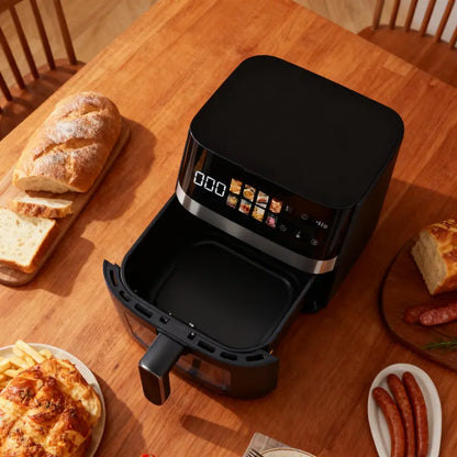 6L Transparent-View Smart Air Fryer  Multifunctional Digital Kitchen Appliance