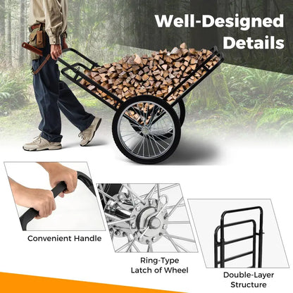 Heavy-Duty Folding Deer Cart  550-LB Capacity with 20-Inch All-Terrain Wheels