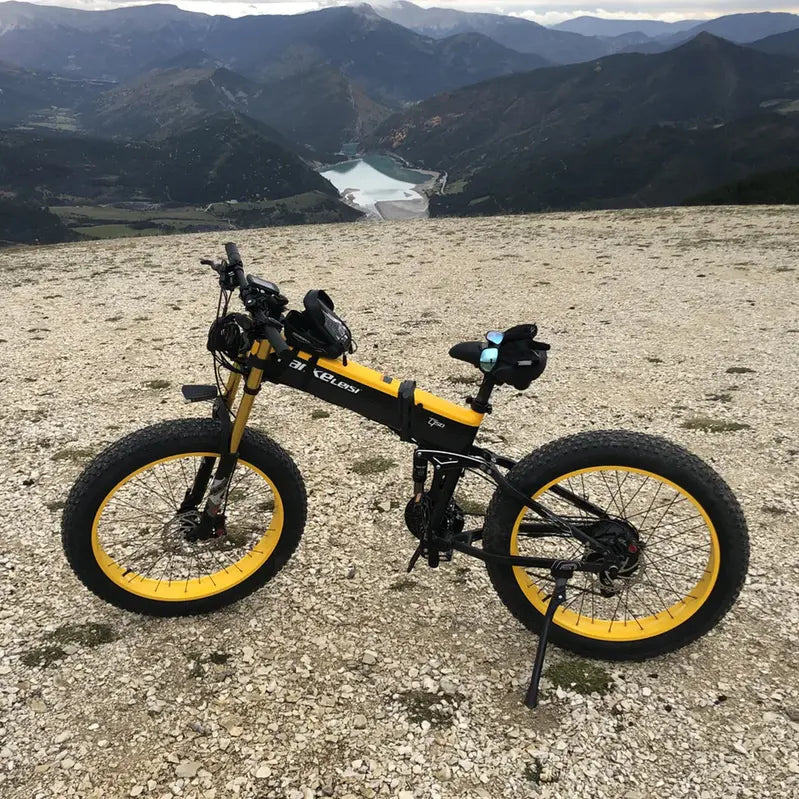 Lankeleisi XT750 Plus Fat Tire E-Mountain Bike  1000W Motor, 26″ Wheels, Dual Crown Fork, Foldable Frame