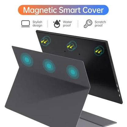ForHelp 15.6inch Portable Monitor,1080P USB-C HDMI Second External Monitor for Laptop