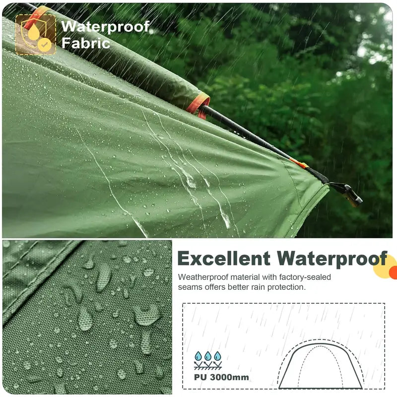 GoHimal Waterproof SUV Camping Tent  8′ L x 8′ W x 7.2′ H Fit