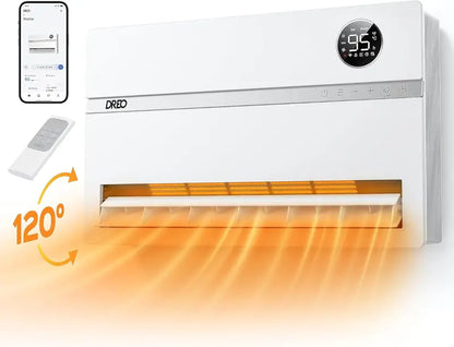Dreo WH719S Smart Wall Heater | 1500W Vertical Oscillating Heater with 120° Sweep, Alexa Integration, 24H Timer, Remote & Adjustable Thermostat for Compact Spaces