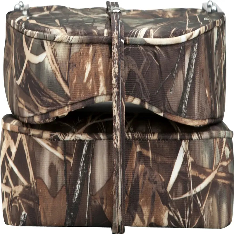 Attwood 98395CAMO Low-Back Padded Boat Seat, Camo, High-Impact Plastic Frame, 7 Inches W x 16 Inches D x 16 Inches H