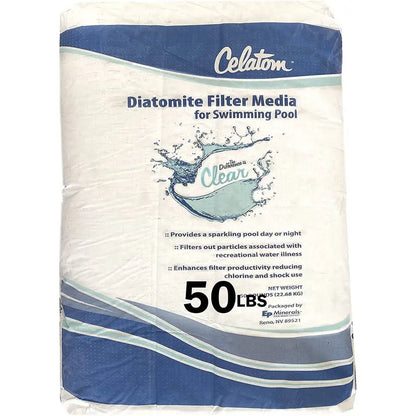 Celatom Diatomaceous Earth DE Pool Filter Aid  Swimming Pool & Spa Filtration 50lb