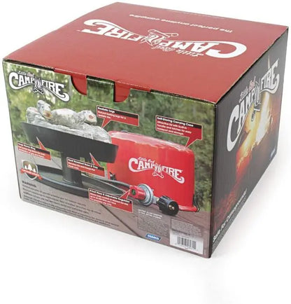 Camco Little Red Portable Propane Fire Pit — 65,000 BTU, 11.25″ Fire Tray, Camp & Patio Ready, Wind-Resistant Design