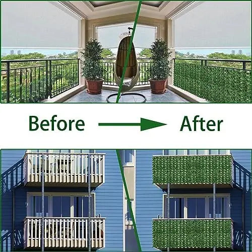 Artificial Ivy Privacy Fence 40×120 in UV-Resistant Faux Greenery for Patio, Garden, & Outdoor Decor