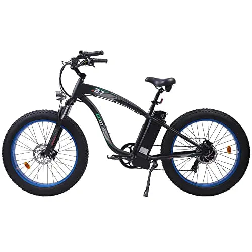750W Fat-Tire Electric Bike  26″ All-Terrain Ebike with Removable Battery