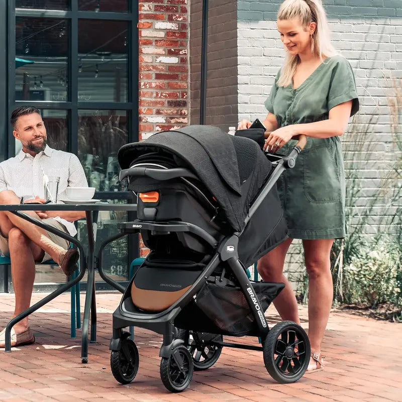 Chicco Bravo Primo Travel System Featuring Keyfit 35 Infant Car Seat  Complete Stroller + Carrier Combo