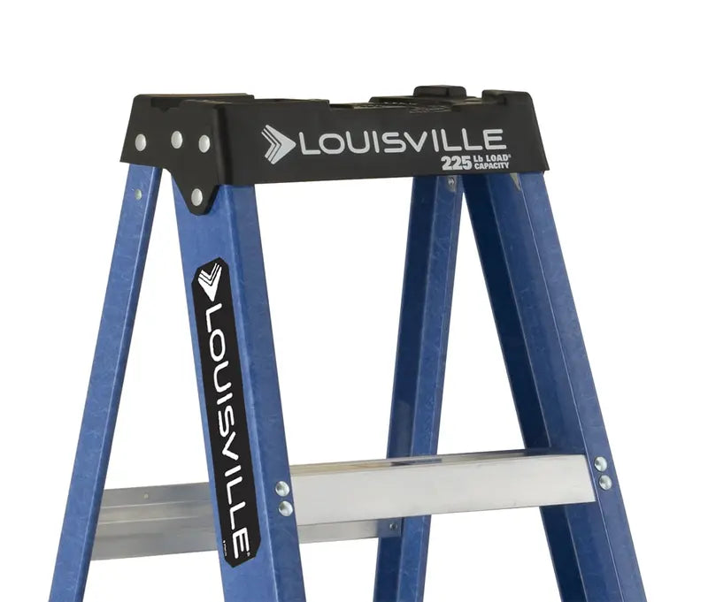 Louisville Ladder 6 ‘ Fiberglass Step, 10’ Reach, 225-lb, Load Capacity, W-3217-06
