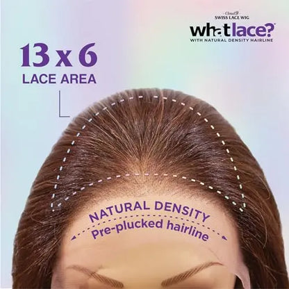 Sensationnel Whatlace Latisha 13¡Á6 Synthetic Wig with Pre-Plucked HD Lace Hairline  1B Off Black