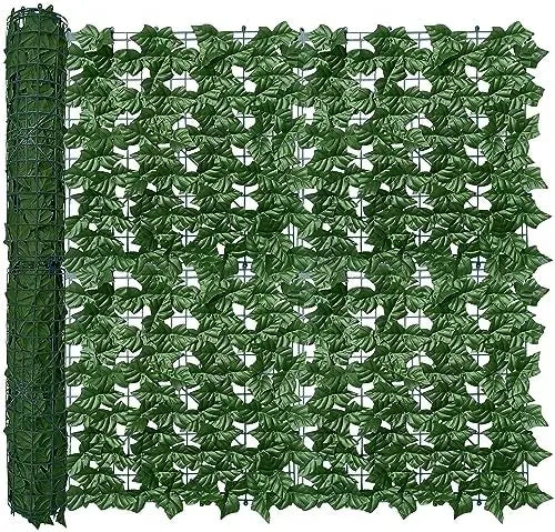 Artificial Ivy Privacy Fence 40×120 in UV-Resistant Faux Greenery for Patio, Garden, & Outdoor Decor