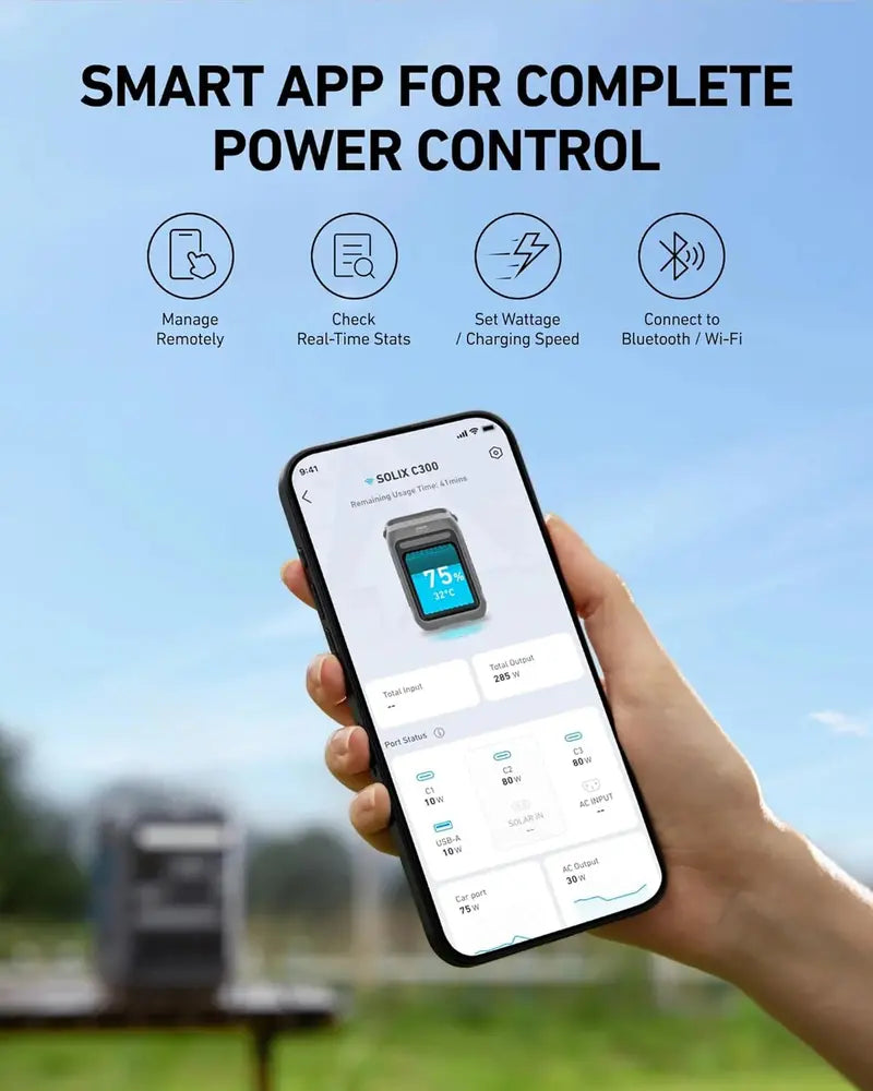 ECOFLOW Solix C300 Portable Power Station  288Wh Battery Capacity
