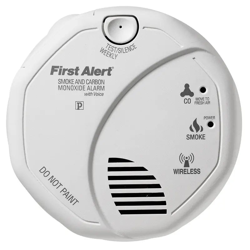 Wireless Interconnect Talking Battery Operated Smoke and Carbon Monoxide Alarm