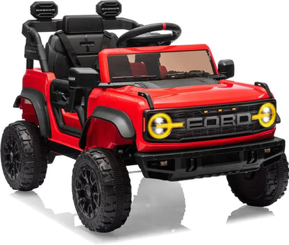 Kids’ Pink Ride-On Electric Truck  Battery-Powered Toy Car with Realistic Driving Features