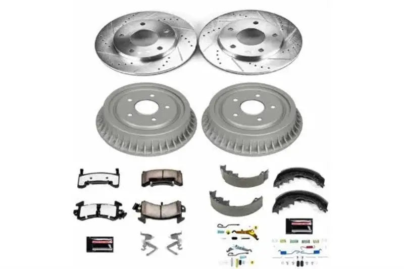 Power Stop Z36 Truck & Tow Brake Drum Kit  Front and Rear Brakes for Heavy-Duty Vehicles (K15053DK-36)