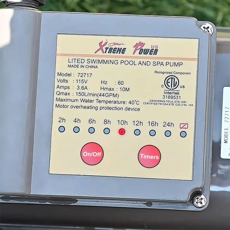 XtremepowerUS 16″ Sand Filter & 3/4 HP Pool Pump System for 15,000 Gallon Above Ground Pools