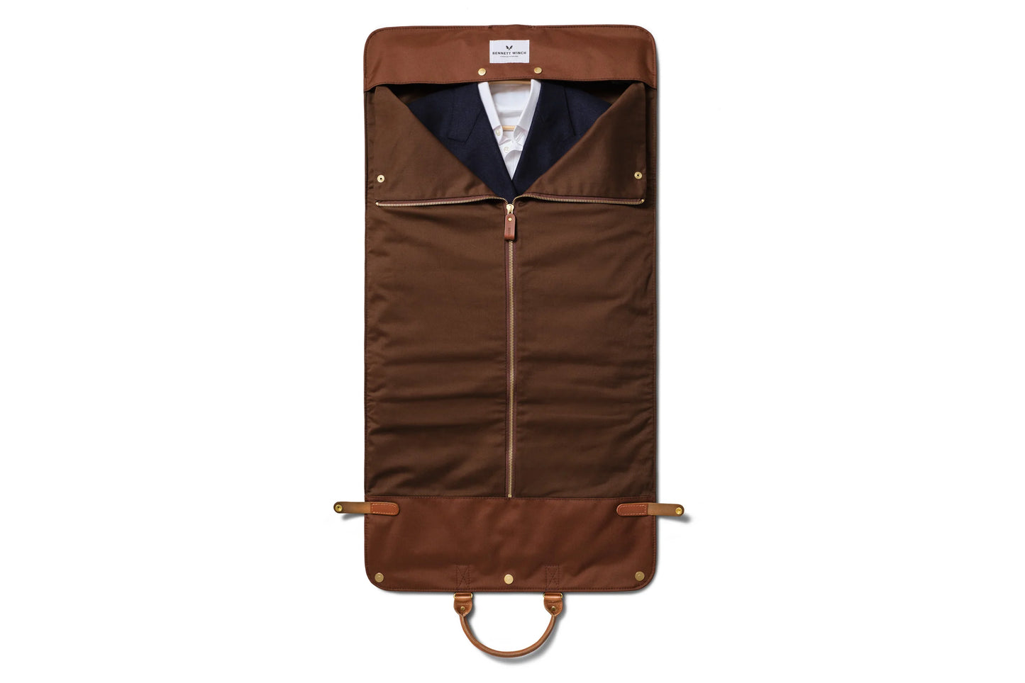 Suede Trifold - Tobacco Brown