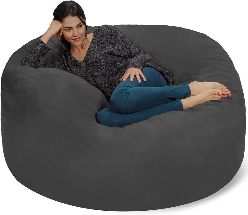 Chill Sack Bean Bag Chair: Giant 5  Memory Foam Furniture Bean Bag