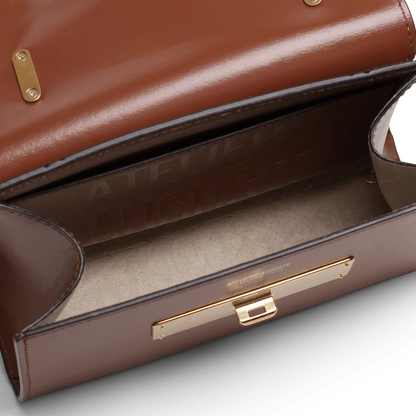 Mini Capucine - Cuir Box Camel