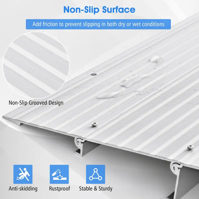 Non-Slip Doorway Threshold Ramp  3-Inch Rise for Smooth Transitions