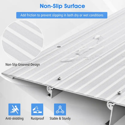 Non-Slip Doorway Threshold Ramp  3-Inch Rise for Smooth Transitions