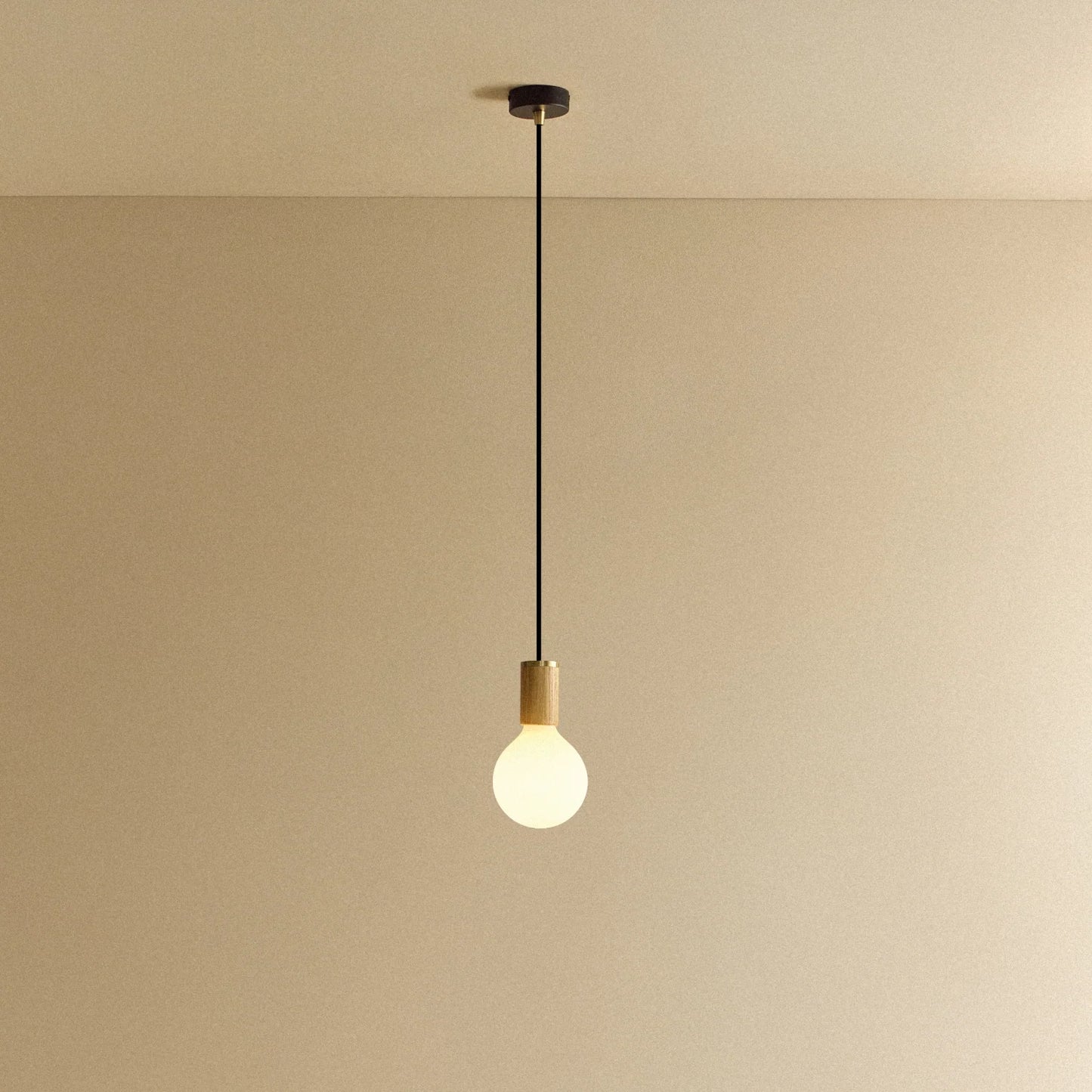 Porcelain III Pendant Light in Oak