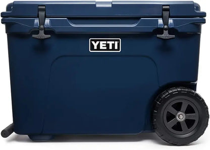 YETI Tundra Haul Wheeled Cooler  Navy Blue, Heavy-Duty Rolling Ice Chest