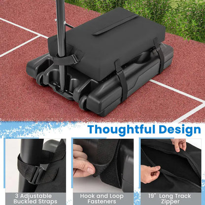 Heavy-Duty Basketball Hoop Sandbag Anchor  Indoor/Outdoor Weighted Base for Portable Rims