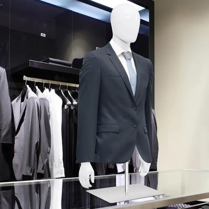 PP Torso Mannequin for Tailoring — Lightweight Male Model Display Stand