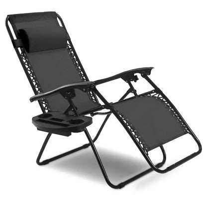Zero Gravity Folding Lounge Chair  Reclining Ergonomic Patio Lounger