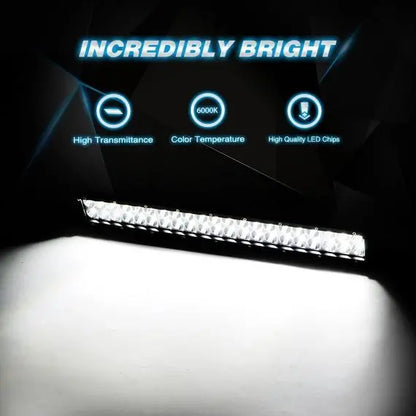 Nilight 20 Inch 126W Combo LED Work Light Bar 2PCS 4 Inch 18W Spot Spot Fog Lights SUV Boat Jeep Driving Lamp with Wiring Harness Kit