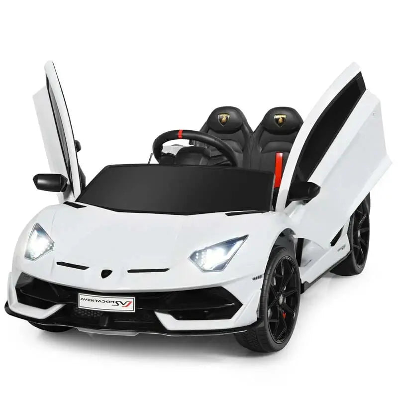 Licensed Lamborghini SVJ Kids Ride-On  12V Battery-Powered Electric Sports Car Toy with Trunk Storage & Parental Remote Control