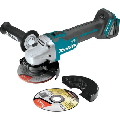Makita 18V LXT Starter Kit — 5.0Ah Battery, Rapid Charger & Brushless Angle Grinder Combo