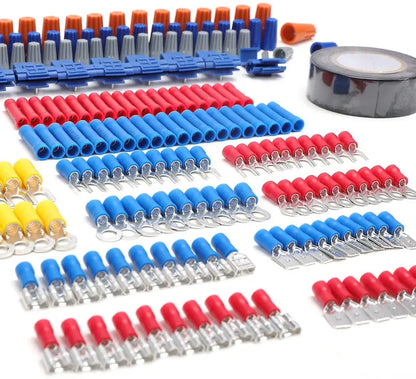 WORKPRO 582-Piece Electrical Repair Kit: Crimp Terminals, Heat Shrink Tubing & Wire Tools