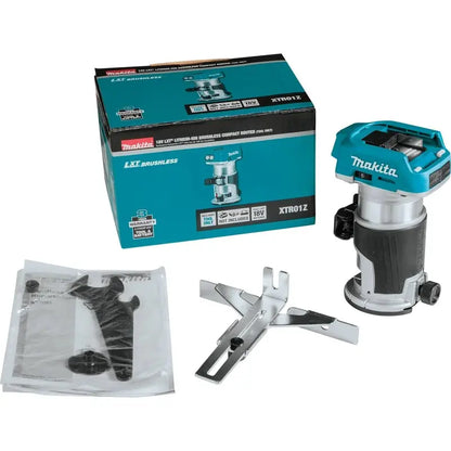 Makita 18V LXT Brushless Cordless Compact Router, Variable Speed, Energy Efficient