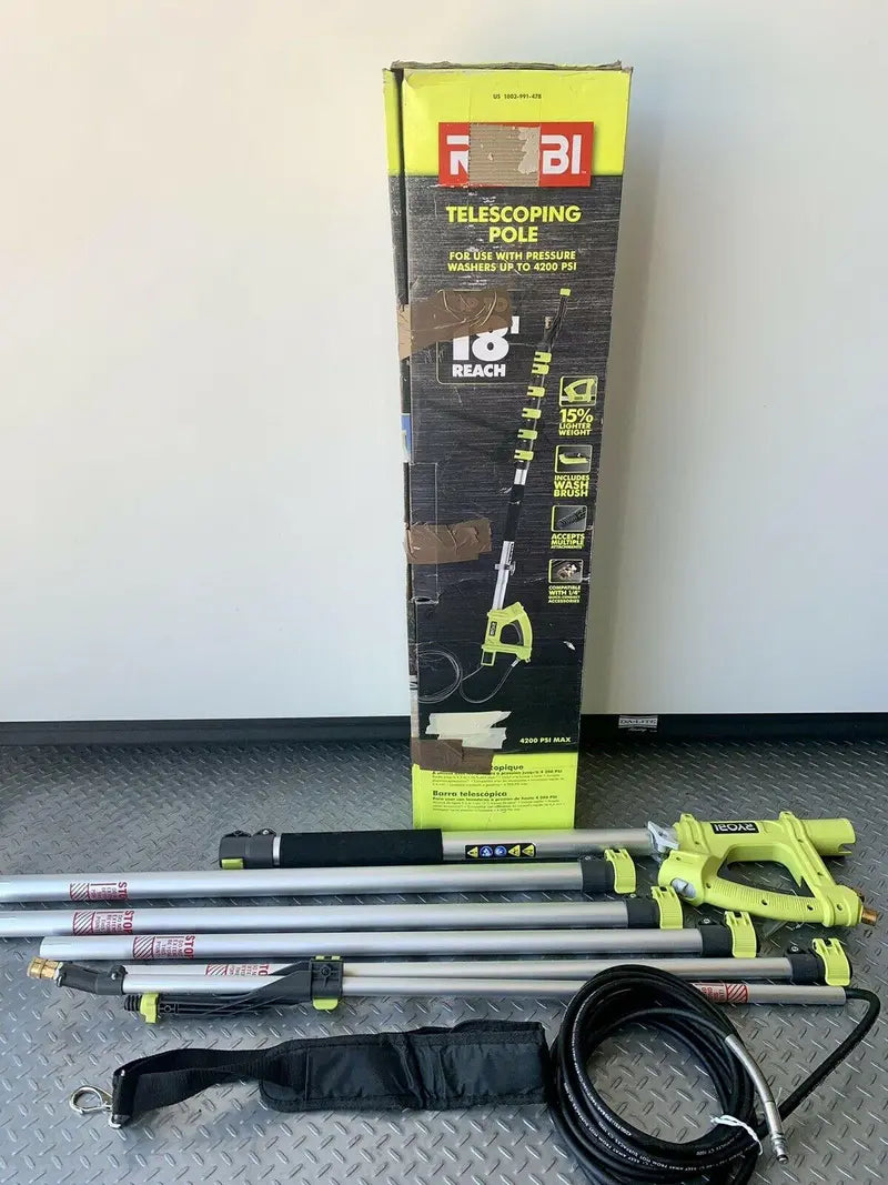 RYOBI 18-Foot Pressure Washer Extension Pole  Compatible Up to 4200 PSI