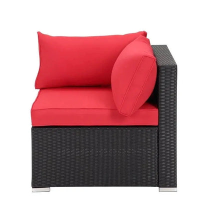 Moshannon Wicker 6-Person Outdoor Seating Set  Includes All-Weather Cushions