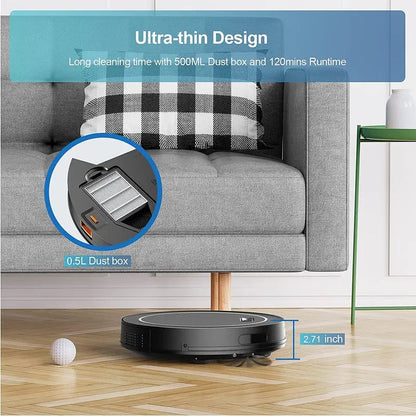 2-in-1 Robot Vacuum & Mop: 2500Pa Suction, Smart Navigation & Auto-Mopping