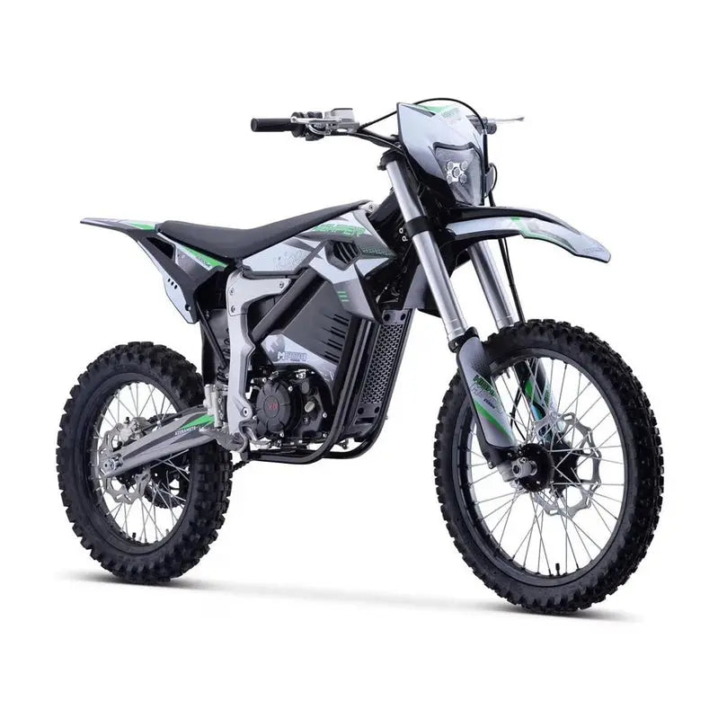 MotoTec Venom 72V Electric Dirt Bike  12,000W High-Performance Off-Road Motorcycle (White)